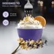 thumbnail image 5 of Molde desechable de papel de aluminio, 4 onzas, con tapa, color morado, 100 unidades, 5 of 9
