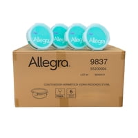 Set 48 Contenedores Hermetico Vidrio Redondo 370Ml Allegra