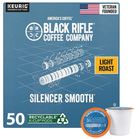 Cápsulas de café Black Rifle Silencer Smooth tueste claro 50 unidades