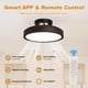 thumbnail image 5 of Ventilador de techo sin aspas Monikessy 48 cm negro con luces, 5 of 9