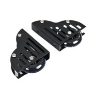 Magideal - 2 Piezas De Biblioteca Deslizante De Tubo Redondo Hardware De Estanterías De Estanterías De Hierro Kit De Hardware De Escalera De Escalera De Servicio