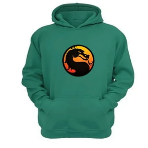 Genérico - Polerón Canguro Mortal Kombat Verde Aguamarina Talla Xl Unisex