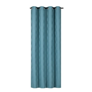 Clems - Cortina Tradicional 100% Blackout Geometrica Turquesa