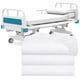 thumbnail image 1 of Sábanas para Cama Hospitalaria Blancas Clásicas de Algodón Paquete de 3 200 Hilos, 1 of 7