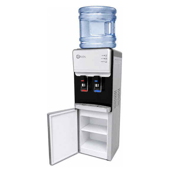 Dispensador de agua electrico Pedestal plata