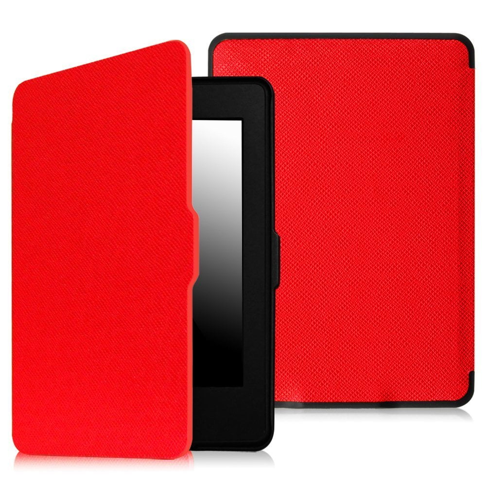 Fintie - Funda Slimshell Para Kindle Paperwhite 2012 2017 Color Rojo
