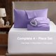 thumbnail image 2 of Juego de sábanas Nestl para cama queen size, 4 piezas, bolsillo profundo, color lavanda, 2 of 9