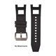 thumbnail image 2 of Correa de reloj Senphyton para Invicta Subaqua Noma III Black Rubber, 2 of 7