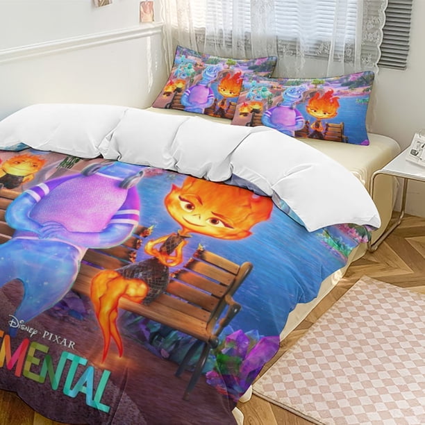 x557 Elemental 3-Piece Bedding Set Warm And Comfortable Soft Duvet Cover Bed Set with 1 Duvet Cover And 2 Pillowcases for Bedroom b557