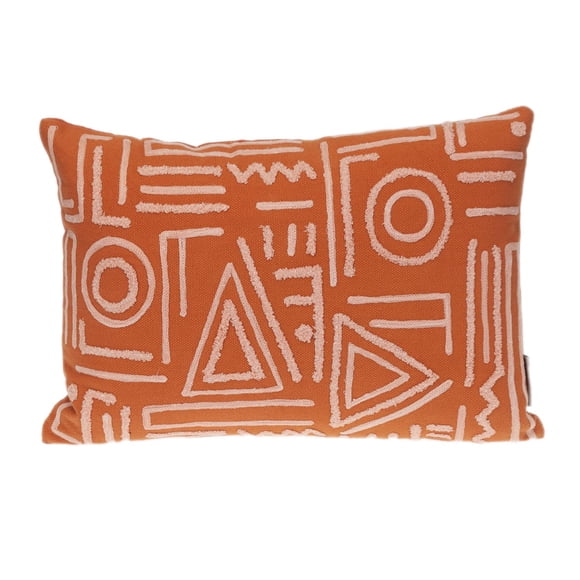 Almohada Colección Parkland Geométrica Naranja 35x50 cm