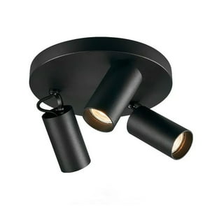 Genérico - Foco Sobrepuesto Con Base Redonda 3Xgu-10 Altair Iii Negro Ampolleta Fría