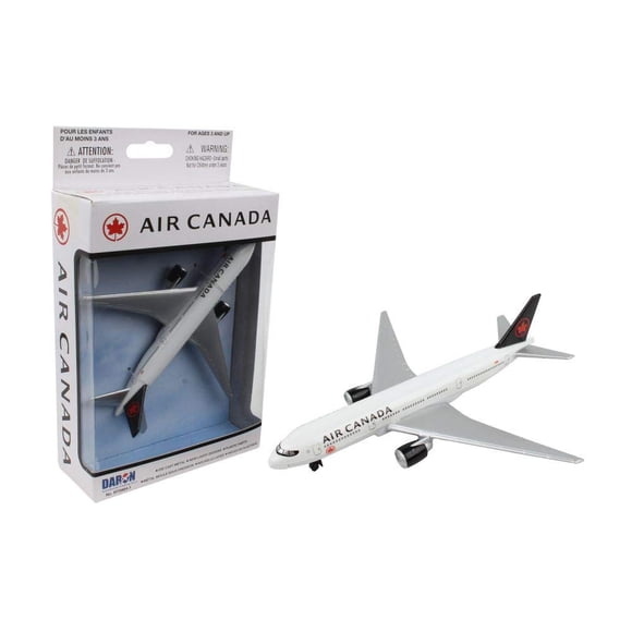 Maqueta de avión de juguete Daron Air Canada de un solo avión fundido a presión