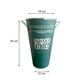 thumbnail image 2 of Florero Jarron Macetero Vintage Retro Xl Asas Metal Verde, 2 of 2
