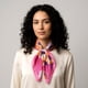 thumbnail image 5 of Pañuelo tipo seda 70 x 70 estampado floral fucsia Talla Única, 5 of 5