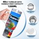 thumbnail image 5 of Super Rescate de Bomberos Vaso aislado de acero inoxidable con asa, diseño temático, regalo para familia, amigos y fans; incluye pajita y encaja en el portavasos estándar, 40 oz, 5 of 6