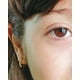 thumbnail image 5 of Aros Argollas spotlight 9mm circonios Plata S925 Chapada Oro, 5 of 5