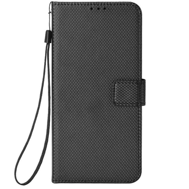 Funda Billetera para TCL 60 SE NxtPaper 5G con Ranuras y Soporte Negro