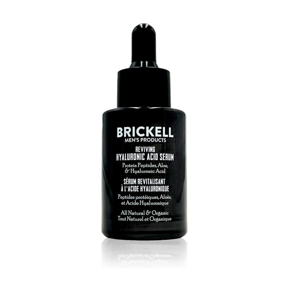 Sérum antienvejecimiento Brickell con ácido hialurónico para hombre, 30 ml