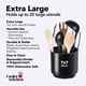 thumbnail image 5 of Soporte para utensilios de cocina, extra grande, giratorio, negro, 5 of 6