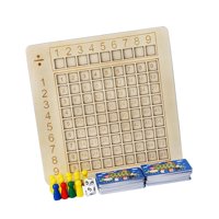 Magideal - Tablero De Multiplicación De Madera Montessori, Juego De Mesa, Material Educativo Para Enseñanza De Matemáticas, Juguetes De Matemáticas Para Niños División