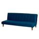 thumbnail image 2 of Futon Turin Tela Velvet Azul Petroleo, 2 of 3