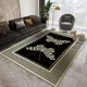 thumbnail image 1 of Alfombra 180x200 Moderna Elegante Decorativa Tf Cadeneta Dorado oscuro / Mariposas, 1 of 3