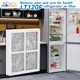 thumbnail image 5 of Paquete de 3 filtros de aire de repuesto LT120F para refrigerador LG, Kenmore Elite 9918, 795; reemplaza ADQ73214404, LMXS30776S, ADQ73214402, ADQ73214403, 5 of 7