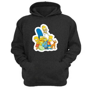 Genérico - Polerón Canguro Familia Amarilla Gris Oscuro Talla L Unisex