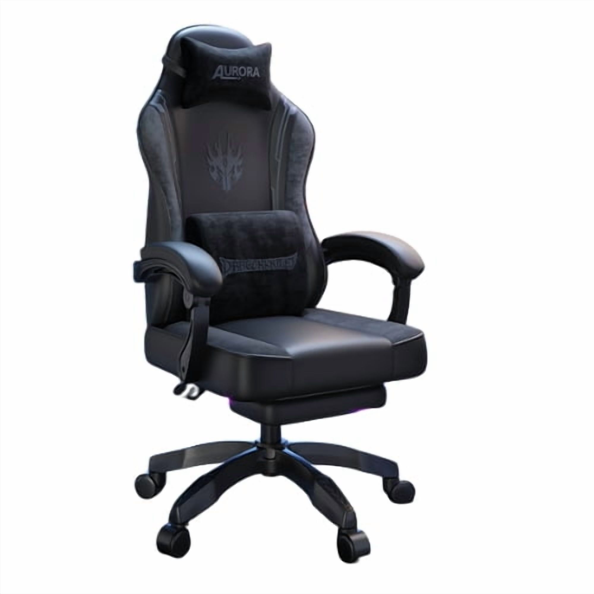Crusec - Silla Gamer Con Soporte Lumbar Reclinable 135° Y Reposapies