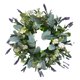 thumbnail image 3 of Guirnalda De Eucalipto Puerta De Entrada De Guirnalda De Jardín Decoración De Patio Con Flor Blanca, 3 of 5
