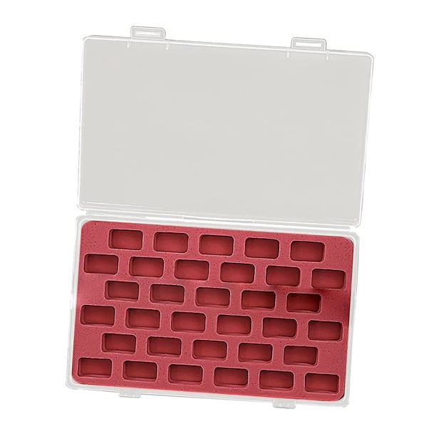 Caja de Almacenamiento de Bobina, Soporte de Bobina, Organizador de Almacenamiento de Bobina Portátil, Práctico para Accesorios para Máquinas de Coser 33 Rejillas