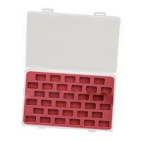 Magideal - Caja De Almacenamiento De Bobina, Soporte De Bobina, Organizador De Almacenamiento De Bobina Portátil, Práctico Para Accesorios Para Máquinas De Coser 33 Rejillas