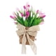 thumbnail image 3 of Flores De Tulipán Artificiales De Primavera, Corona De Canasto Colgante Para Puerta Delantera De Porche Y Patio, 3 of 3