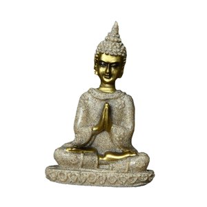 Bothyi - Estatuilla De Buda Tailandés Fengshui Estatua De Buda De Resina Para Estantería Gabinete Estilo De Hogar D