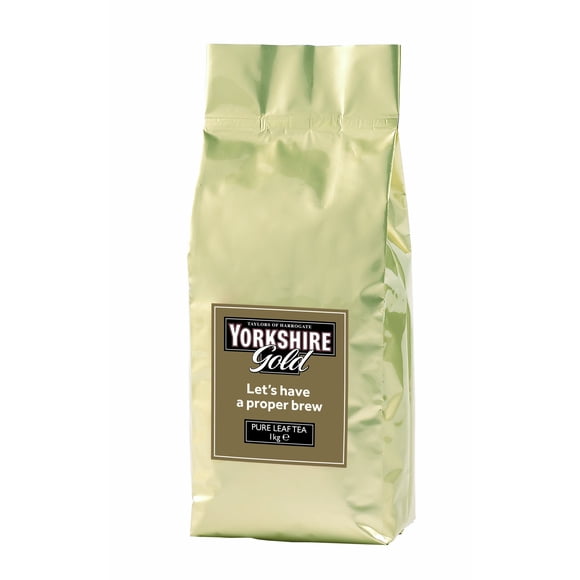 Té de hojas sueltas, té de Yorkshire, té negro dorado, bolsa de 1 kg