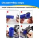 thumbnail image 3 of Para Dy*son V8slim V10slim V12slim V15slim SV18 SV20 SV10K Reemplazo de Aspiradora Manguera Azul para Accesorios de Punta de Succión, 3 of 10