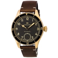 Reloj Hamilton Khaki Aviation Pilot Pioneer Bronze Black Dial Mechanical H76709530 100M Men'S Watch