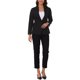 thumbnail image 2 of INSPIRE CHIC Blazers de Lino para Mujer Color Sólido Un Botón Manga Larga Blazers para el Trabajo XS Negro, 2 of 6