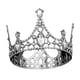 thumbnail image 1 of Diadema Tiaras Tiaras Modernas Tocados Para Fiestas Temáticas Boda Cumpleaños Plata, 1 of 5