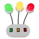 thumbnail image 4 of Tablero sensorial con interruptor de luz, accesorios, bombillas de colores rojo, verde y amarillo, juego de interior para niños, regalo de cumpleaños, 4 of 5
