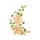 thumbnail image 1 of Elegante Flor Diamantes De Imitación Pin Broche De ópalo Para La Boda De Novia Oro Ramo, 1 of 3