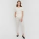 thumbnail image 4 of Polera Mujer Textura Poliéster Reciclado Crudo Corona, 4 of 5