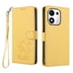 thumbnail image 1 of Honor 600 Smart Funda Billetera con Estampado de Gato, Amarillo, 1 of 6
