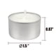 thumbnail image 5 of Velas de té Stonebriar, 50 unidades, color blanco, 8 horas de combustión, 5 of 8