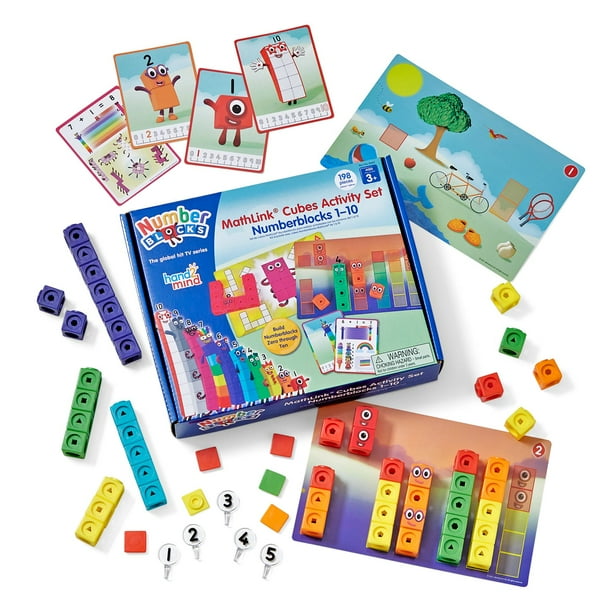 Numberblocks Set Cubos Educativos Matemáticas 1-10, 198 Pzs