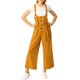 thumbnail image 2 of INSPIRE CHIC Mono Enterizo de Mujer con Botones al Frente, Cintura Alta, Cinturón y Corte Recto S Amarillo, 2 of 7