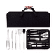 thumbnail image 2 of Set 5 Utensilios Profesional Acero Inox Para Asado + Estuche, 2 of 2