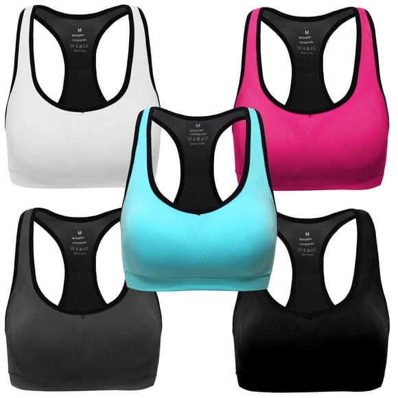 Sujetador deportivo MIRITY Racerback High Impact Workout Gym 2XL x5