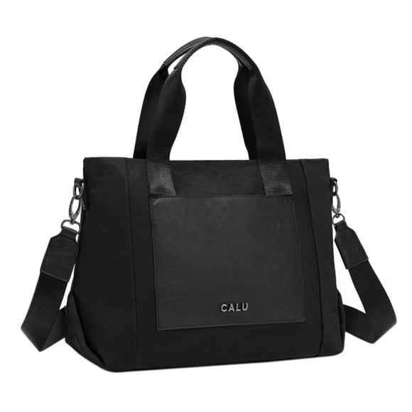 Cartera Gran Tamaño Doble Asa Jesu Negro Calu