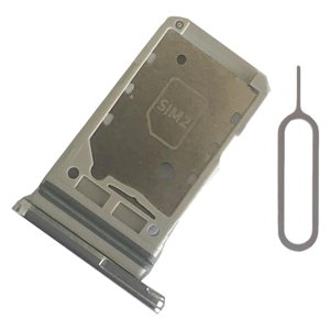 Bothyi - Soporte Para Bandeja De Tarjeta Sim Dual Teléfono Celular Para Samsung S21 + Plus 5G Slot Silver